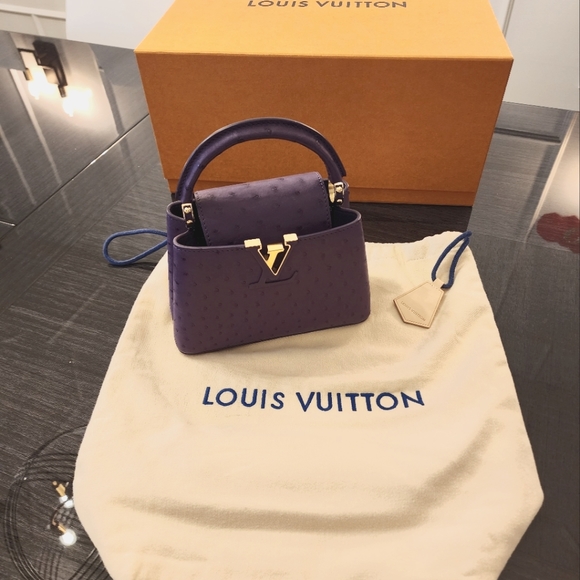 Louis Vuitton Ostrich Capucines Mini Purse - Picture 5 of 7